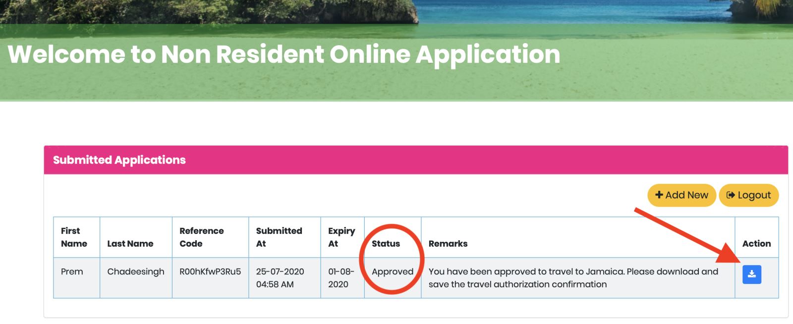 jamaica travel form 2022